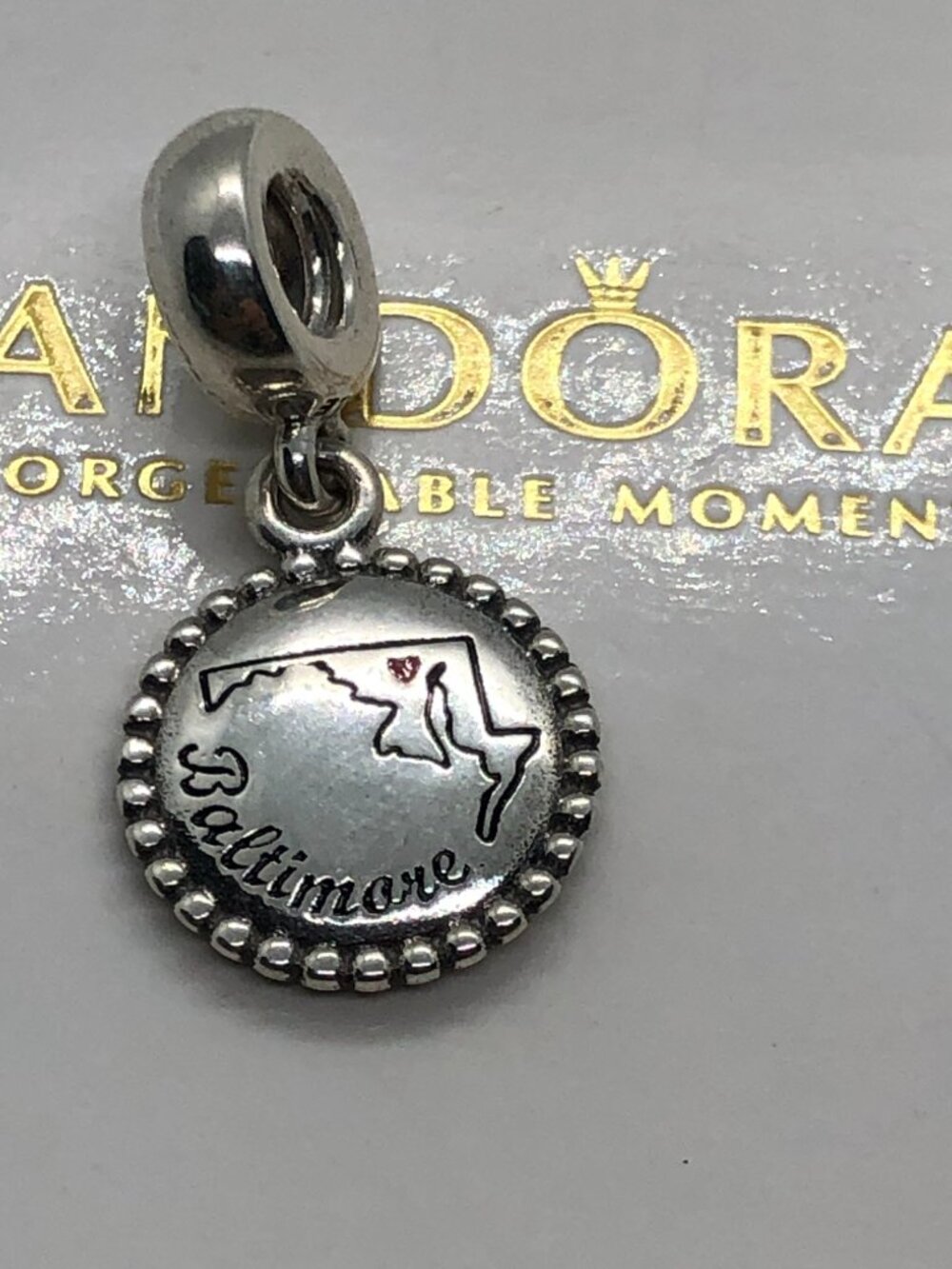 ✨🔥Pandora Baltimore Ravens Charm, s925 Sterling Silver